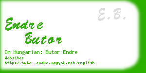 endre butor business card